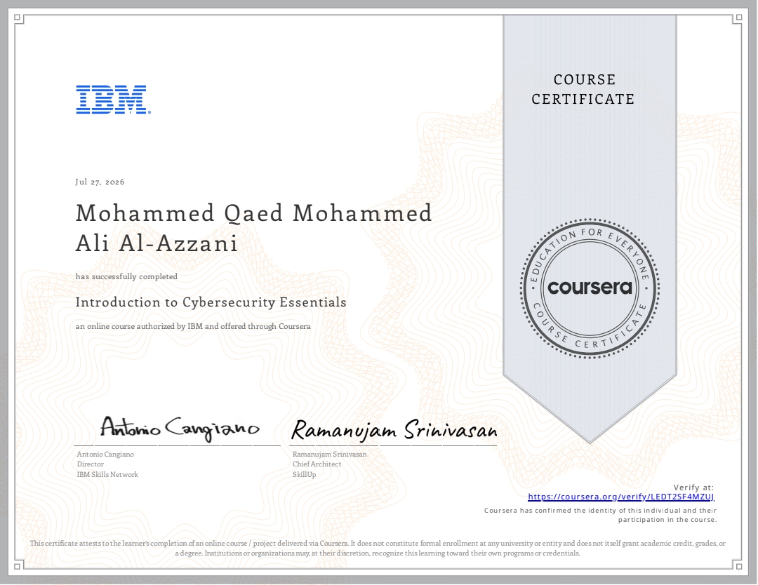 Introduction to Cybersecurity Essentials